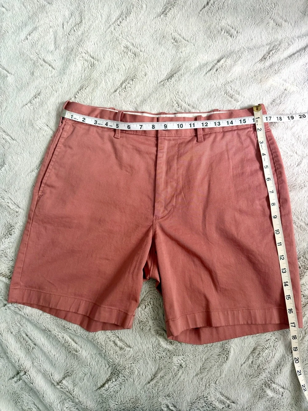 J.Crew Men's Gramercy Chino Shorts Flat Front Coral Pink 32